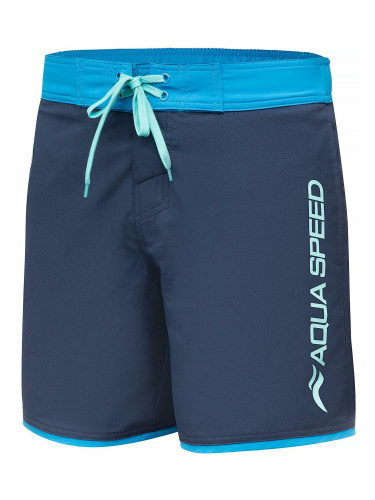 AQUA SPEED Man's Swimming Shorts Evan Navy Blue