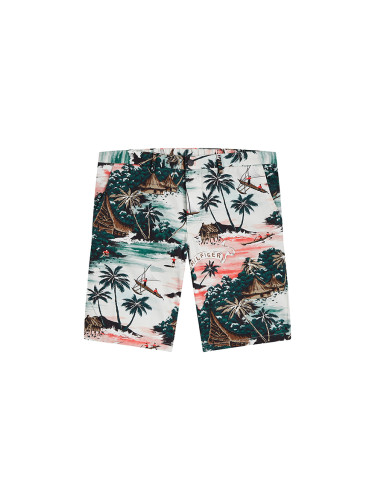 Tommy Hilfiger Shorts - HMPTN AOP HAWAIIAN SHORT white