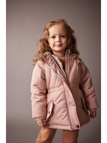 DEFACTO Baby Girl Hooded Waterproof Coat