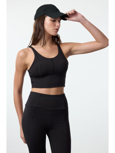 Trendyol Black Matte Fabric Support/Shaping Knitted Sports Bra