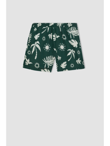 DEFACTO Regular Fit Patterned Short Swim Shorts