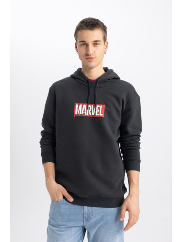 DEFACTO Marvel Regular Fit Hooded Sweatshirt