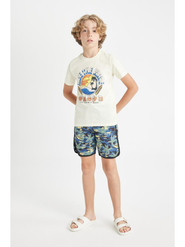 DEFACTO Boys' Patterned Swim Shorts