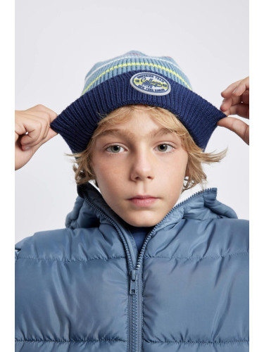 DEFACTO Boy's Woven Labeled Beret