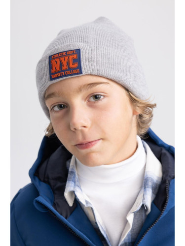 DEFACTO Boy's Woven Labeled Beret