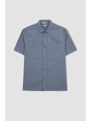 DEFACTO Relax Fit Cotton Short Sleeve Shirt