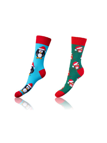 Bellinda 
CRAZY SOCKS 2x - Happy Socks 2 Pairs - Light Blue - Green