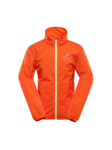 Children's ultralight jacket with dwr finish ALPINE PRO SPINO spicy orange