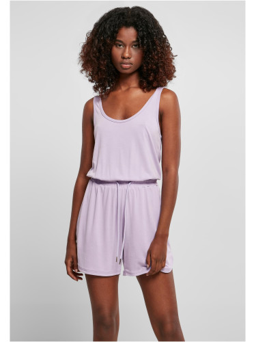 Women's Short Sleeve Modal Jumpsuit Lilac