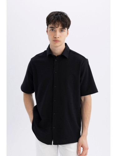 DEFACTO Regular Fit Cotton Short Sleeve Short Sleeve Shirt