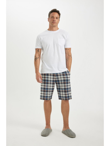 DEFACTO Regular Fit Short Sleeve Pajama Set with Shorts