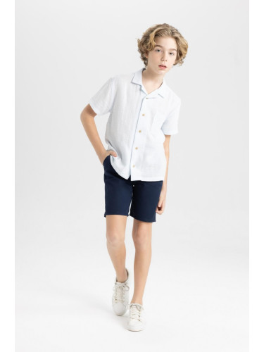 DEFACTO Boy's Gabardine Basic Shorts