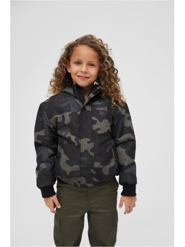 Children's windbreaker with darkcamo front zipper