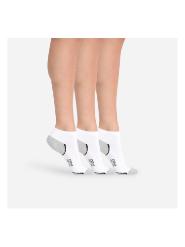 DIM SPORT IN-SHOE 3x - Women's sports socks 3 pairs - white