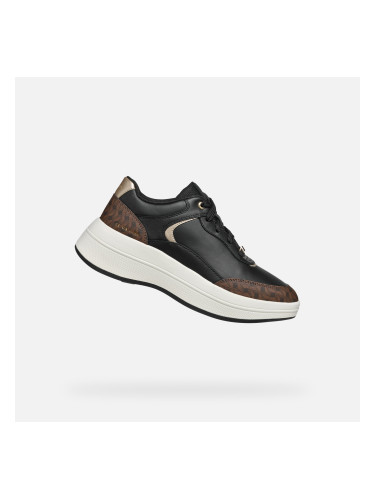 Black women's sneakers Geox Spherica Ecub-3 - Women's