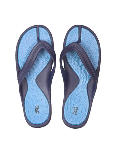 AQUA SPEED Unisex's Pool Slippers Aruba Navy Blue