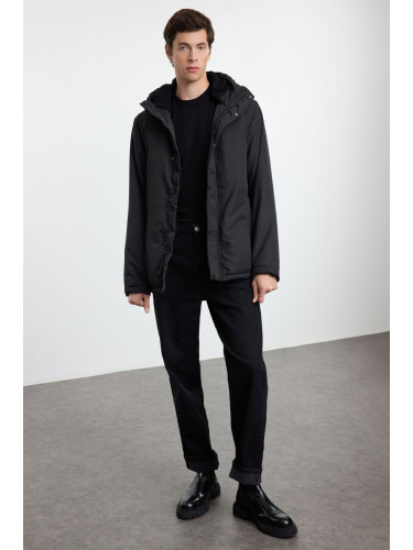 Trendyol Black Regular Fit Parka Coat