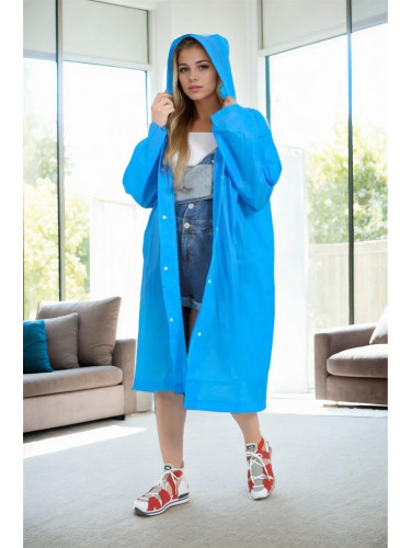 89762 Dewberry Waterproof Windproof Womens Raincoat-BLUE