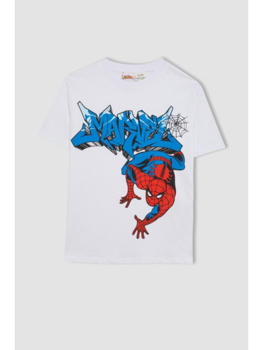 DEFACTO Boy Marvel Spiderman Crew Neck Short Sleeve T-Shirt