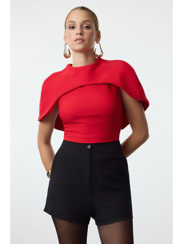 Trendyol Red Collar Detailed Woven Blouse