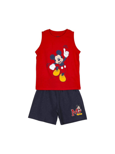 SHORT PYJAMAS SINGLE JERSEY SUSPENDERS MICKEY