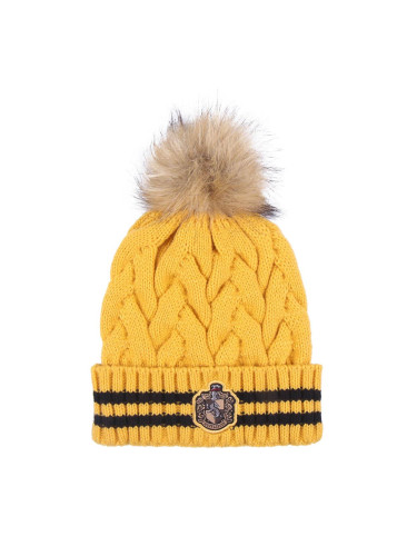 HAT TRICOT POM POM HARRY POTTER HUFFLEPUFF