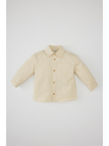 DEFACTO Baby Boy Gabardine Long Sleeve Shirt