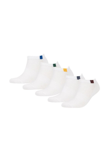 DEFACTO Men's 5-Pack Cotton Ankle Socks