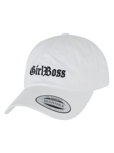 Girl Boss Dad Cap White