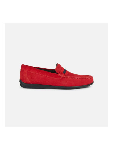 Red men's moccasins Geox Ascanio - Men's