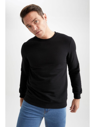 DEFACTO Regular Fit Crew Neck Basic Sweatshirt