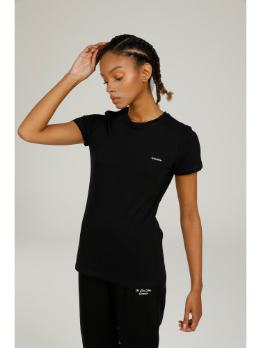 KINETIX SN226 BASIC C NECK T-SHIR BLACK Woman Sleeve T-Sh