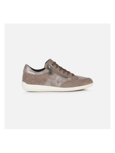 Brown women's sneakers Geox Myria - Women's