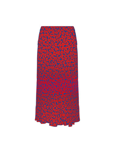 Tommy Hilfiger Skirt - VISCOSE MOSS CREPE MIDI SKIRT red