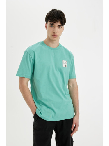 DEFACTO Regular Fit Crew Neck Printed Short Sleeve T-Shirt