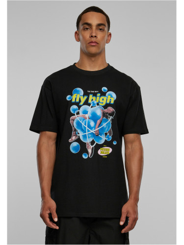 Psychadelic oversize t-shirt in black color