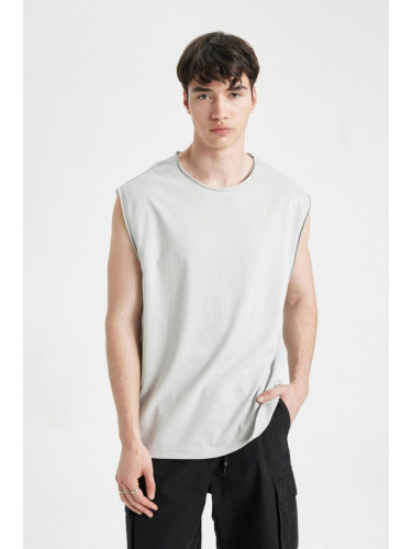 DEFACTO Boxy Fit Crew Neck Undershirt