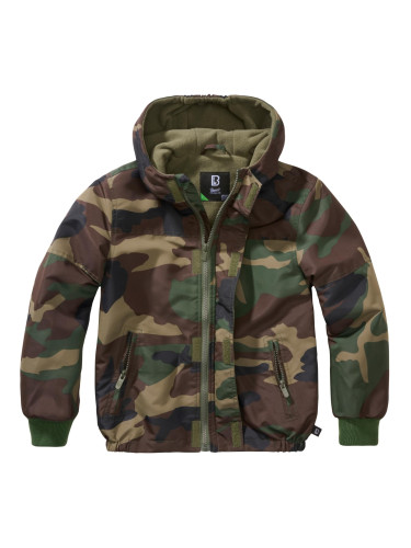 Children's windbreaker Frontzip woodland