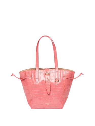 Handbag - FURLA NET M TOTE pink