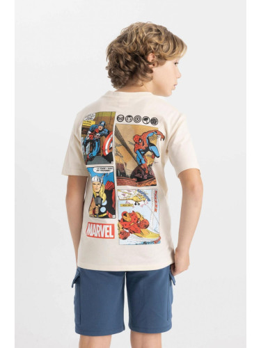 DEFACTO Boy's Marvel Comics Crew Neck Short Sleeve T-Shirt