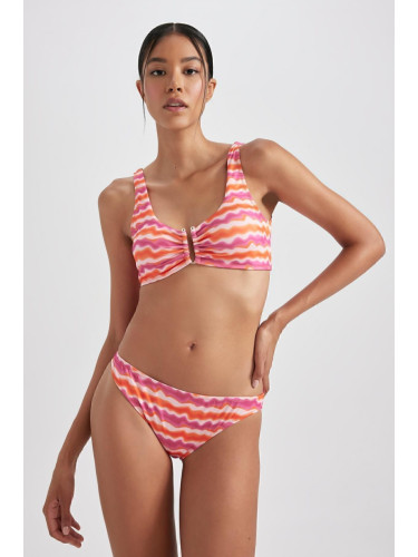 DEFACTO Fall In Love Regular Fit Patterned Bikini Bottom