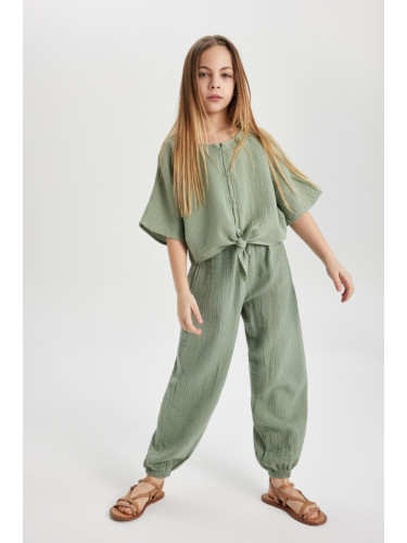 DEFACTO Girl's Cotton Trousers