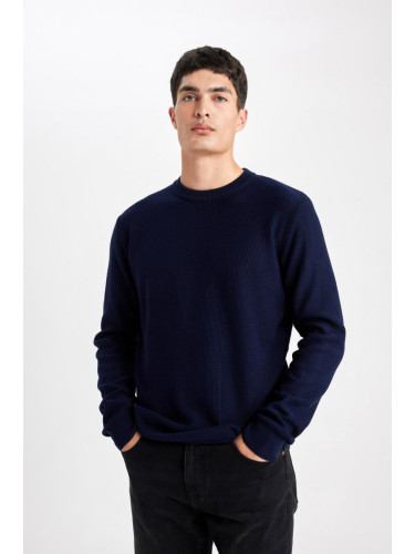 DEFACTO Standard Fit Crew Neck Sweater