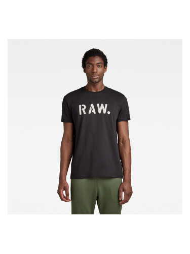 G-STAR T-shirt - Stencil RAW r t black