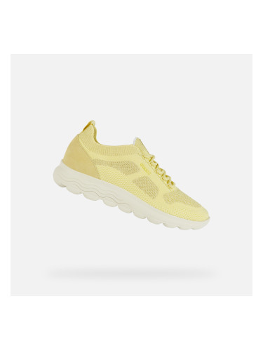 Gold women's sneakers Geox Spherica - Women's