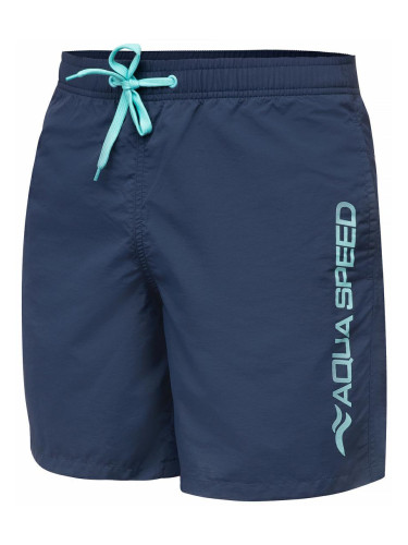 AQUA SPEED Man's Swimming Shorts Owen Navy Blue