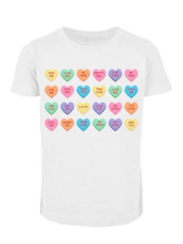 Children's T-shirt Sweet Heart Candy Tee white