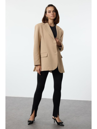 Trendyol Beige Extra Oversize Blazer Jacket