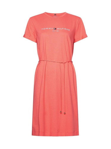 Tommy Hilfiger Dress - TH COOL REG HILFIGER DRESS SS orange