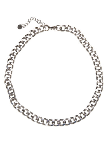 Big Saturn Basic Necklace - silver color